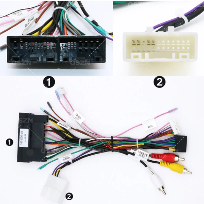 QSZN Android Canbus box  HYK-RZ-13 For Kia accent/K5 /Optima Wirng Harness Cable Car radio DVD 2 DIn Stereo Multimedia