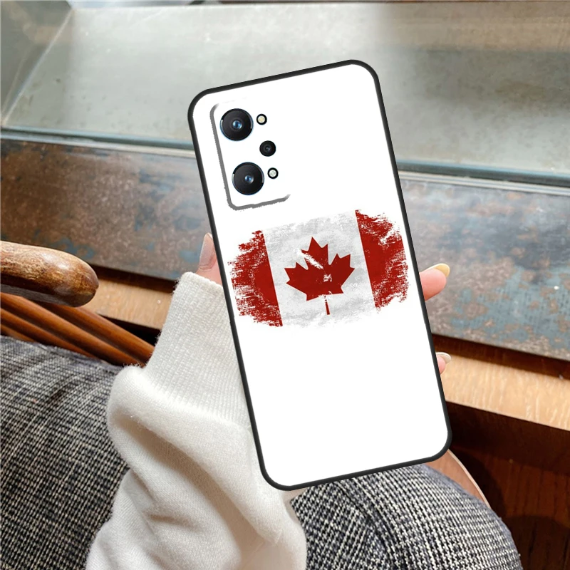 Canada Canadian Flag For Realme GT Neo 5 GT5 9 10 11 Pro Plus C11 C15 C21Y C25s C30 C31 C33 C35 C53 C55 C51 Case