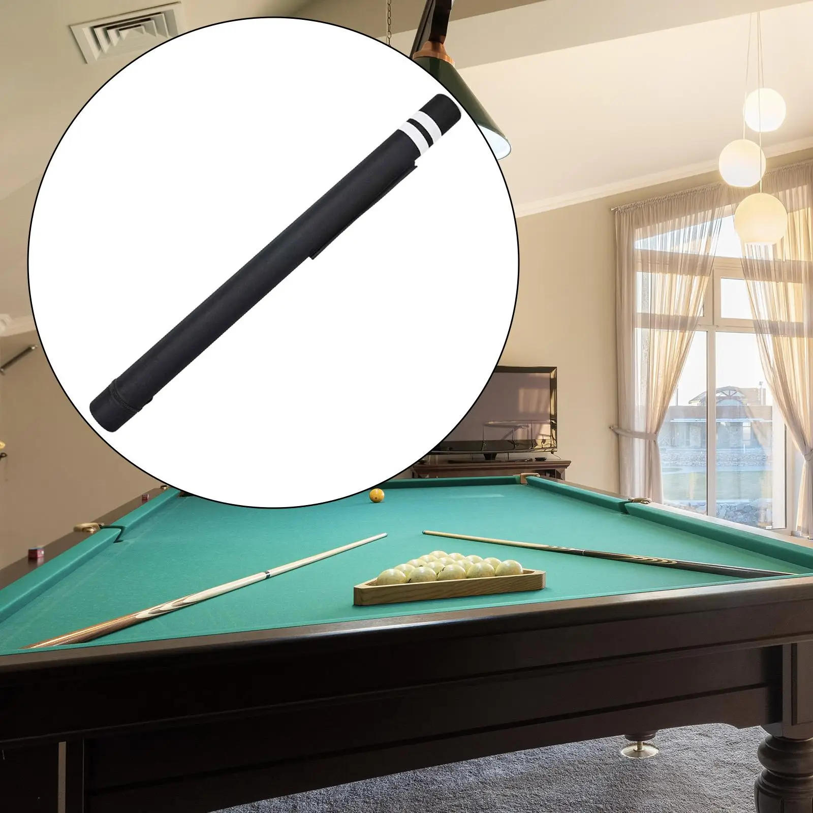 

Versatile Billiard Pool Cue Case Carrier Bag Holder for 1/2 Jointed Cues Perfect for Snooker Table Accessories