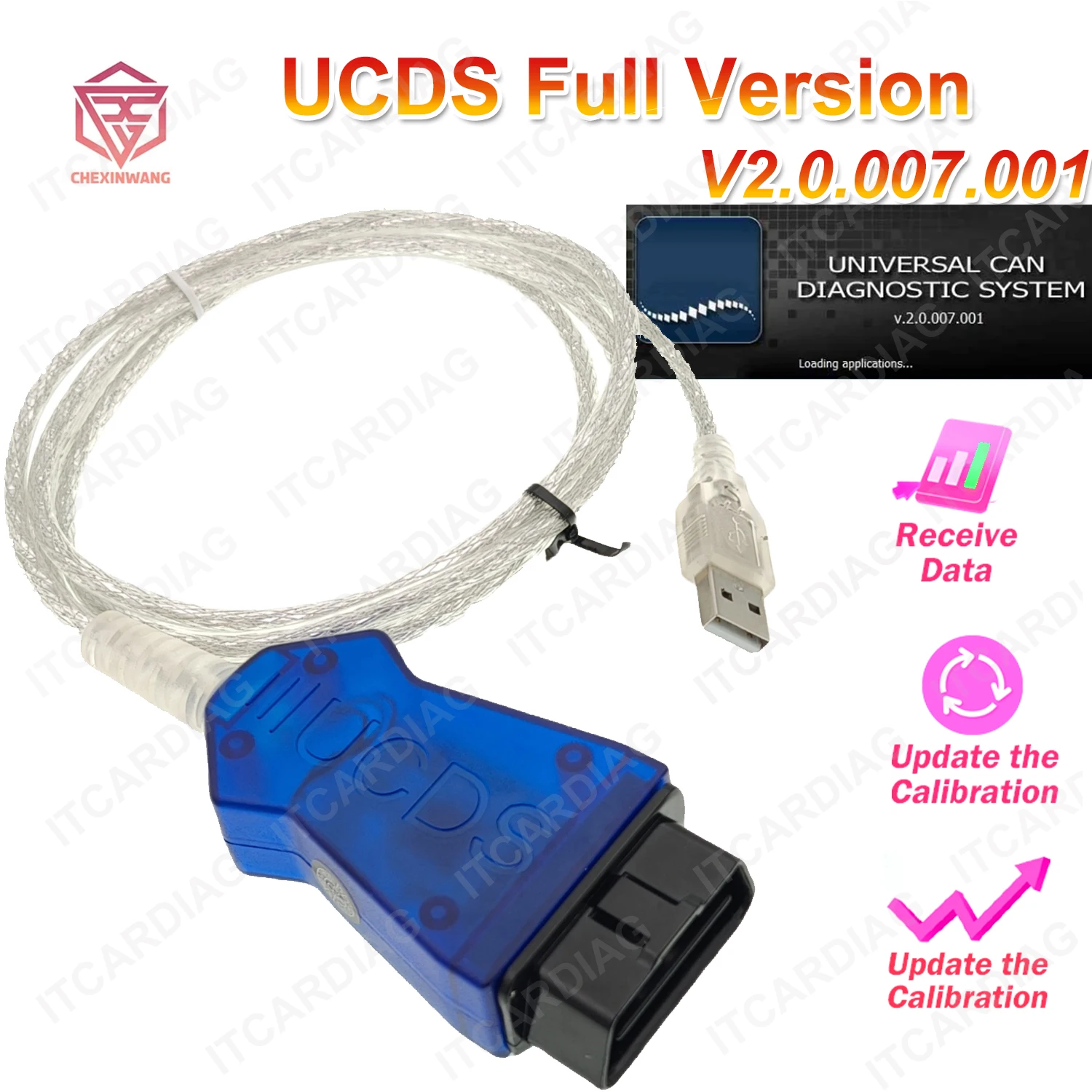 For UCDS Full Version V2.0.007.001 Diagnose PCM BCMII GEM by CAN BUS Full Extended License VS VCM2 UCDS Pro+  For Mazda For Ford