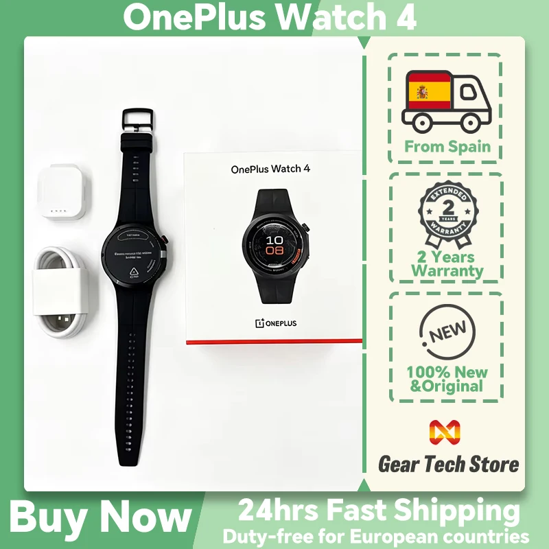 2026 New OnePlus Watch 4 Global Version Smart Watch Snapdragon W5 Processor Up to 16 Days of Battery Life SmartWatch 7
