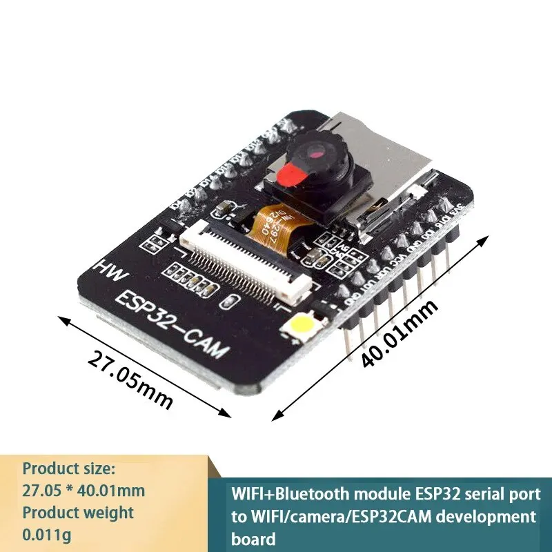 ESP32 CAM Development Board with OV2640 Module, WIFI+Bluetooth Module