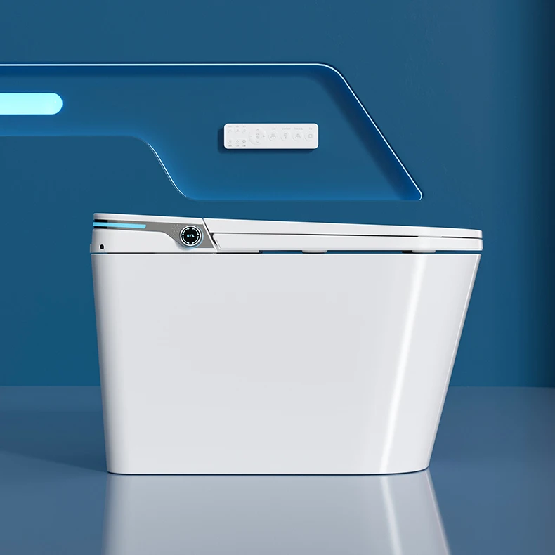 Fashion Design Japanese Auto Open Electronic Bidet Automatic Flushing Intelligent Wc Closestool Smart Toilet Bowl with Remote