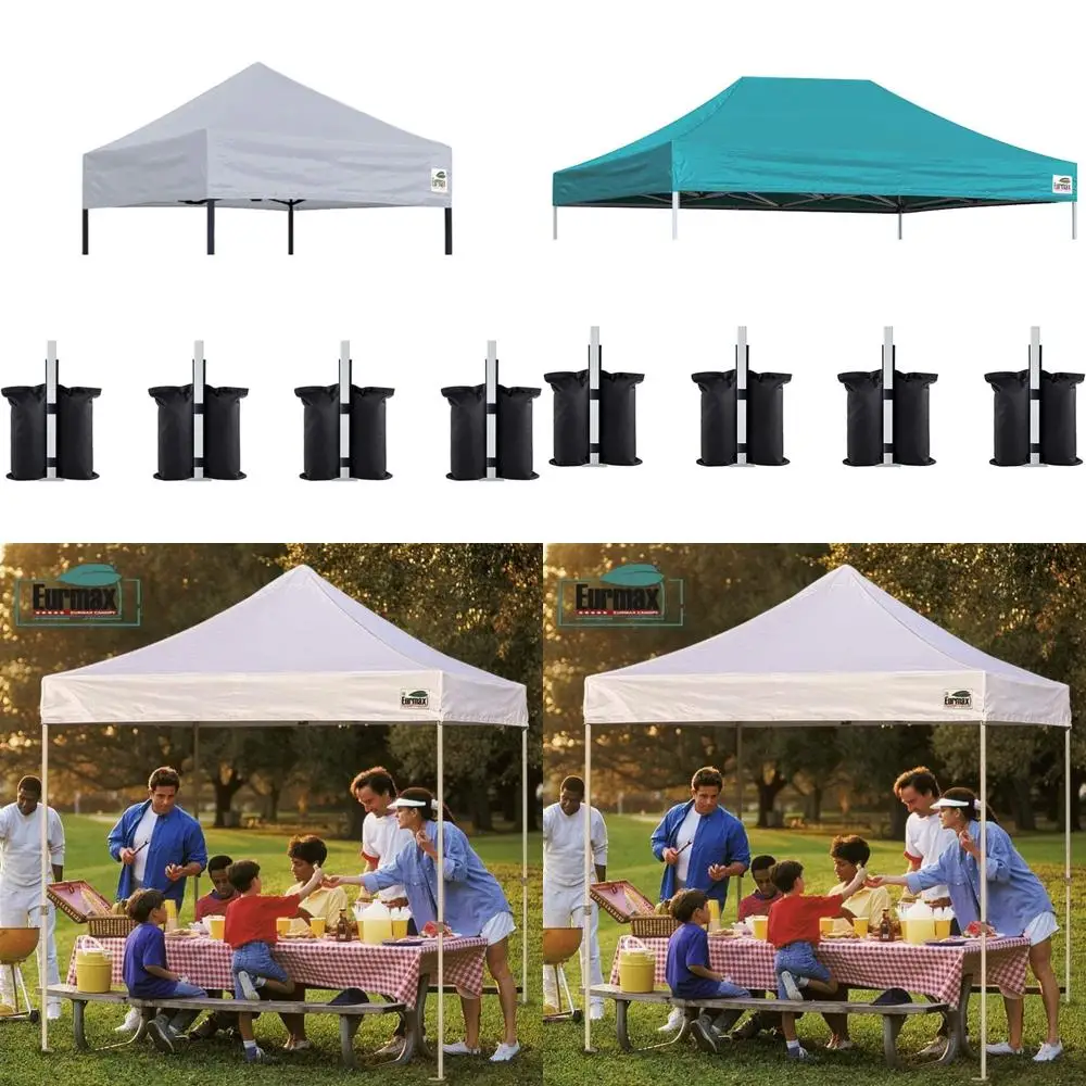 

Сменный всплывающий навес для палатки, верхняя крышка, мгновенное укрытие, серый 5x5 с 4 весовыми сумками