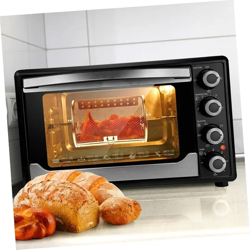 Rotisserie Oven Basket Grill Roaster Drum Stainless Steel Roast Baking Rotary Coffee Beans Nuts Peanut BBQ,Kitchen Baking Tools