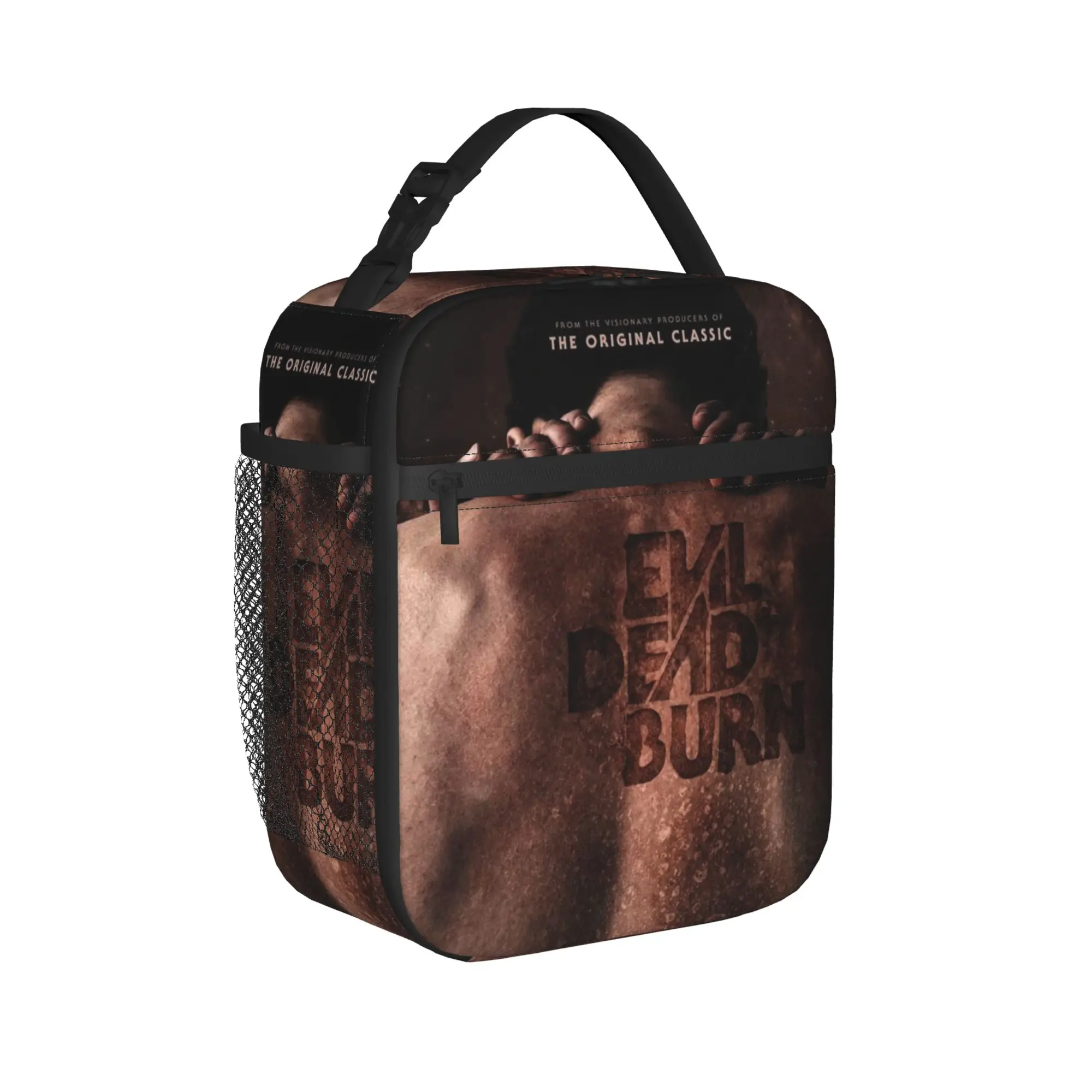 Evil Dead Burn Thermal Insulated Lunch Bags for Work  Reusable Food Bag Men Women Thermal Cooler Lunch Boxes