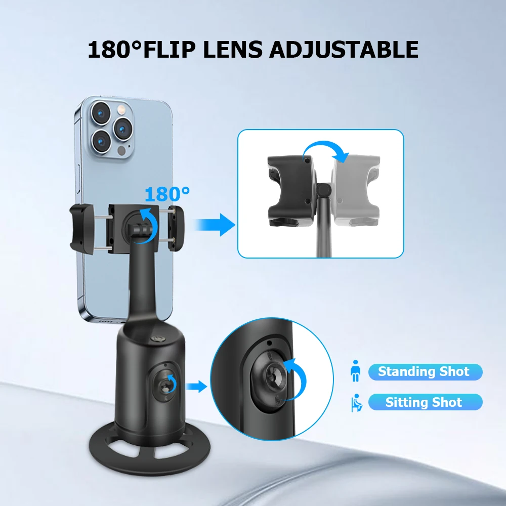 KIMRIG P01, вращение на 360°, стабилизатор подвеса, монопод, настольный стабилизатор для отслеживания телефона, Tiktok, живой фотография