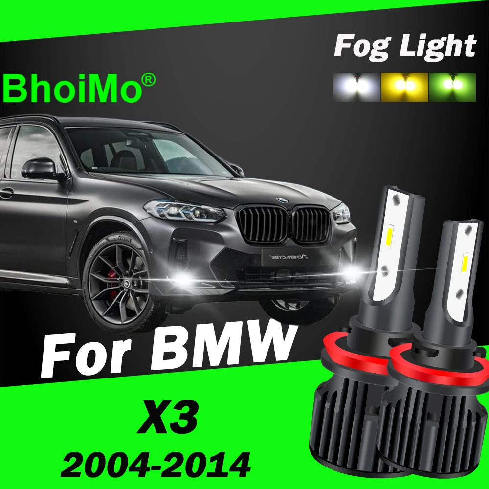 

BhoiMo для BMW X3 светодиодная лампа передней противотуманной фары 2004 2005 2006 2007 2008 2009 2010 2011 2012 2013 2014 автомобильный авто