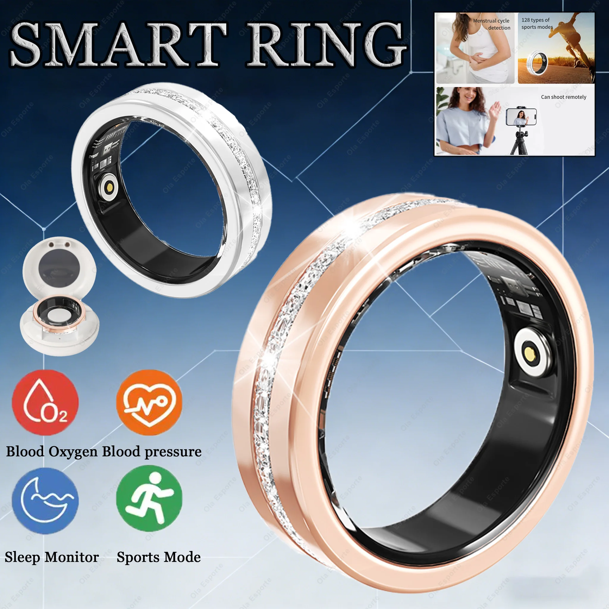 

Умное кольцо 2026: Мониторинг сердечного ритма, уровня кислорода в крови, сна, здоровья, водонепроницаемое, с функцией подсчета шагов, для отслеживания спортивной активности.