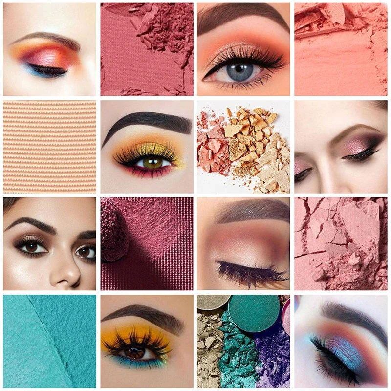 Paleta de sombras de ojos, 40 colores, pigmento mate, luminoso, resistente al agua, brillo, cosmética