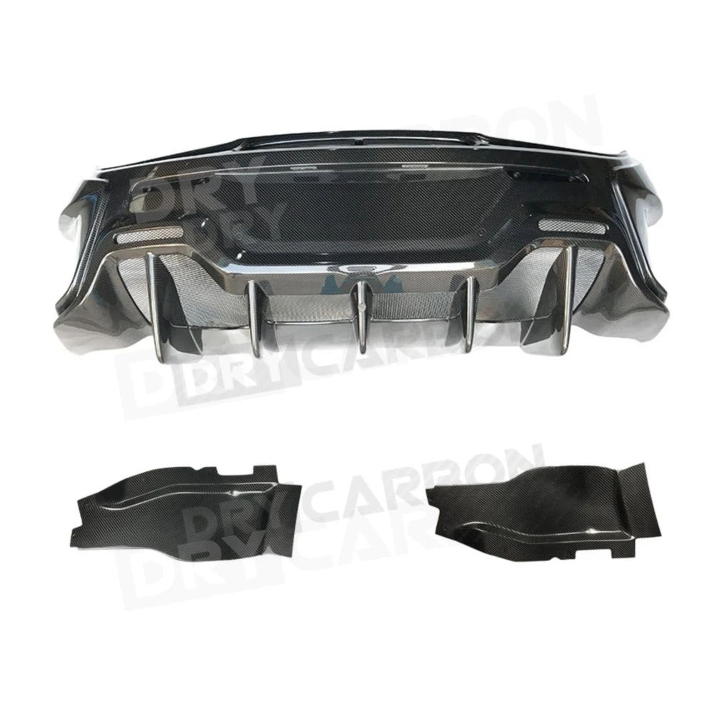 Dry Carbon Fiber Rear Bumper Diffuser Lip Side Splitters Flaps For McLaren 540C 570S 570GT 600LT Body Kits Accessories