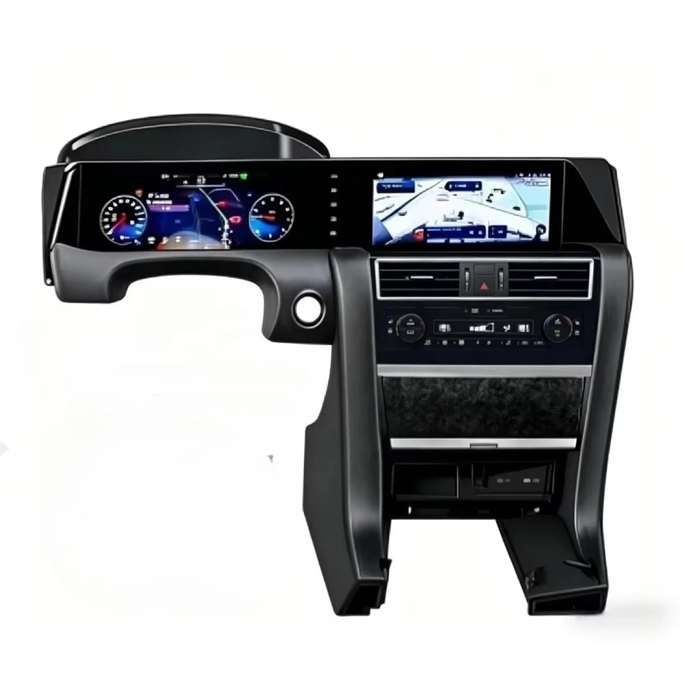 24.6 Inch Dual Screen For Nissan Patrol Y62 QX80 2012-2024 Android Car Radio Auto Digital Meter Cluster Dashboard