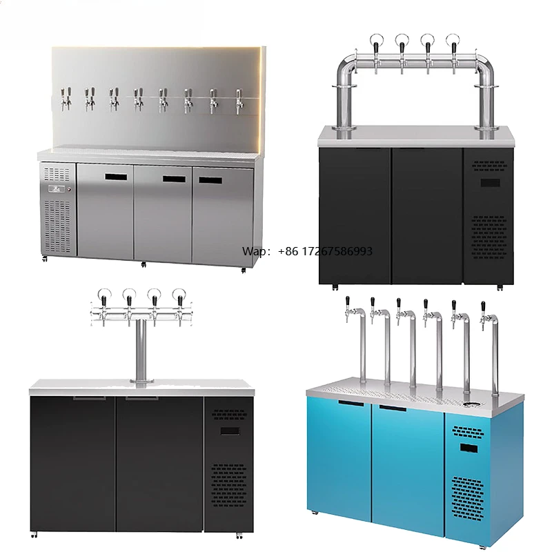 Fine Brewing All-in-One Commercial Beer & Wine Machine Ice-Cooled Stainless Steel 8-Tap Food Grade Customizable Equipment