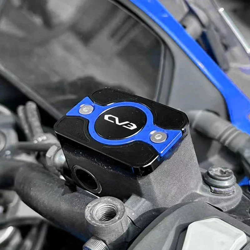 ل KYMCO CV3 550 550CC CV 3 550i 2019-2025 + اكسسوارات دراجة نارية CNC سبائك الألومنيوم سائل الفرامل اسطوانة غطاء خزان غطاء