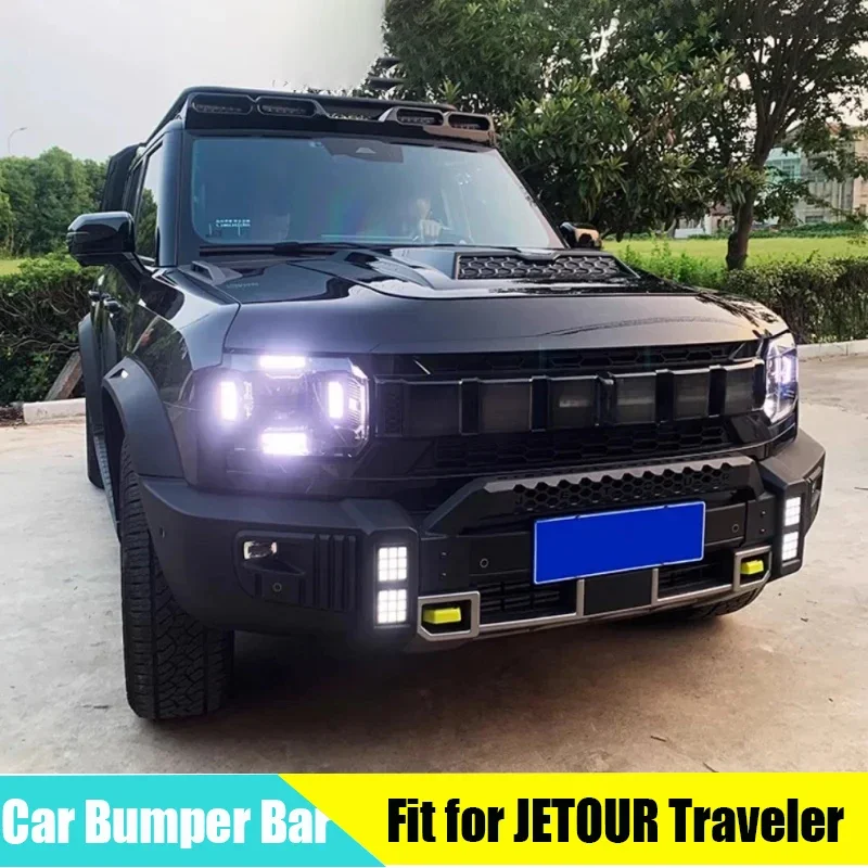 Car Bumper Competition Bar Suitable for JETOUR Traveler T2 2023+ Modified Unicorn Kit Car Bull Bar Off-road Exterior Parts