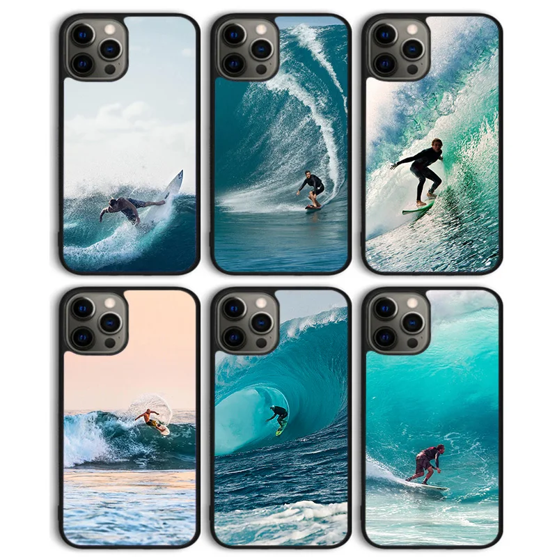 Extreme Sports Surfing Phone Case Back Cover for iPhone 16 15 SE2020 14 13 11 12 Pro Max mini XS XR X PlusS Shell Coque