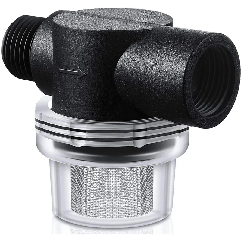 Inline Filter Strainer Gardening Water Hose Mesh Screen Filter Plumbing Strainers Water Filter Attachment for RV Camper Lawn