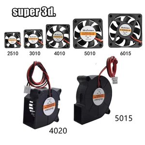 3010/4010/5015/5010/DC冷却ファン遠心ブロワーファン5V 12V/24V 3Dプリンターアクセサリ用ブラシレス2線冷却ファン 6ベストセールスブラシレスファン12V -4