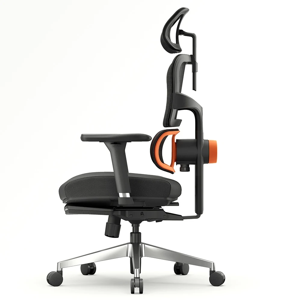 NEWTRAL NT002 ergonomiczne krzesło adaptacyjne dolne podparcie pleców z podnóżkiem 4 kąt regulowany oparcie podłokietnik zagłówek