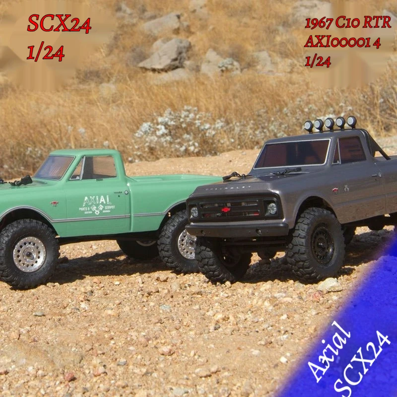 

Axial SCX24 1/24 1967 C10 Pickup RTR Four-Wheel Drive Remote Control Climbing Off-Road Vehicle Boys Toy RTR AXI00001 4WD