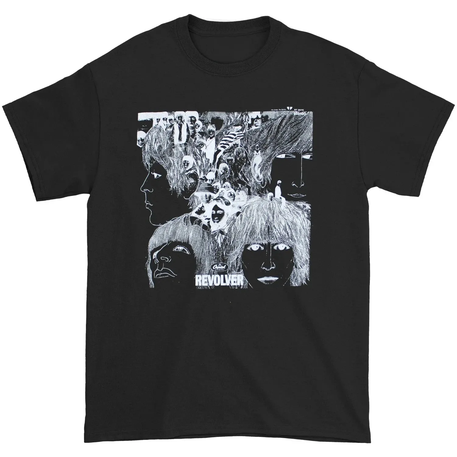 

Футболка Beatles Revolver on Black, элитная роскошь для мужчин и женщин, топ Y2k 2026, летние классические футболки Y2k с короткими рукавами