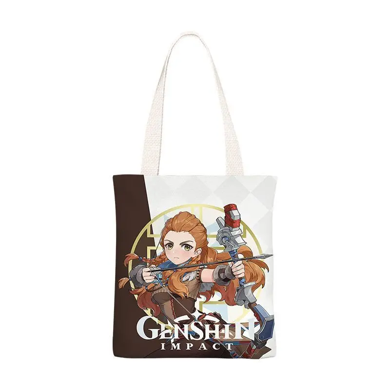 Ice Anime INS Fresh Canvas Women, Simple Shoulder Bag For Students, 2023 Spring Summer New Ani