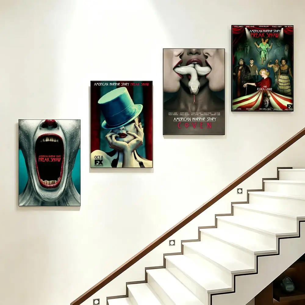 series American Horror Story Poster HD  Printing Soothing and Cream Style Home Decor for the Living Room cafes Gift Giving