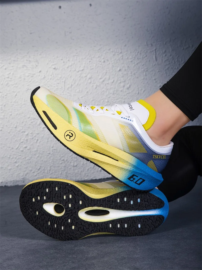 Marathon-Laufschuhe für Herren, Athletische Spezialität mit Carbonplatte, Trend-Sneakers, Leichte Atmungsaktive Sportschuhe für Damen – Detail 10