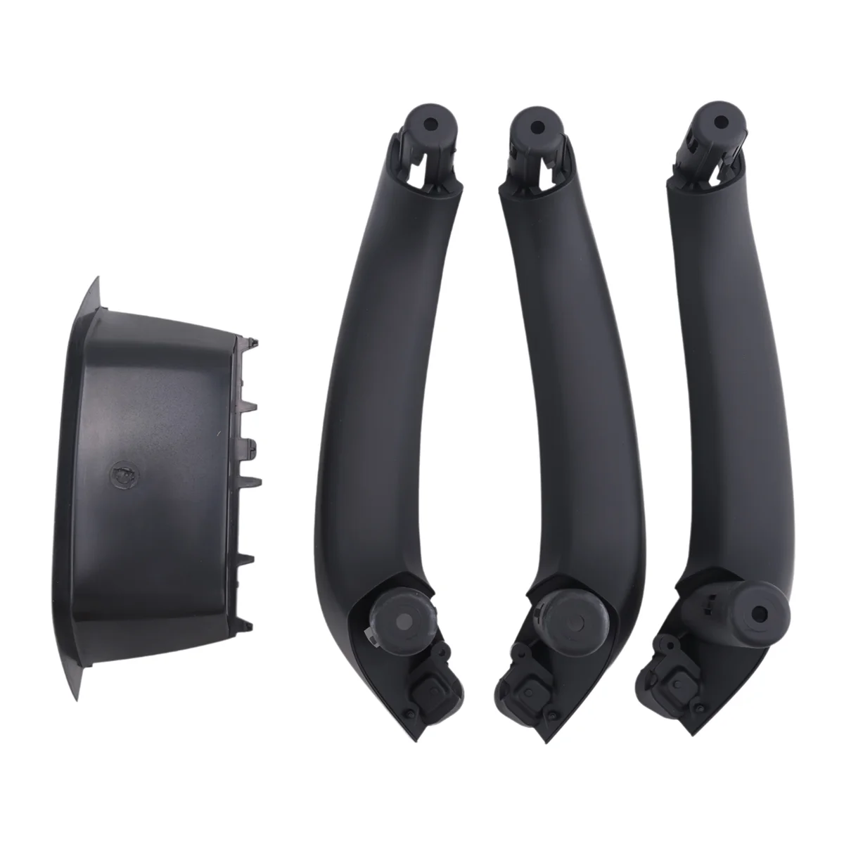 4Pcs/Set Car Interior Inner Door Handle Pull Trim Bowl for Bmw F25 F26 X3 X4 2011-2017 Black LHD