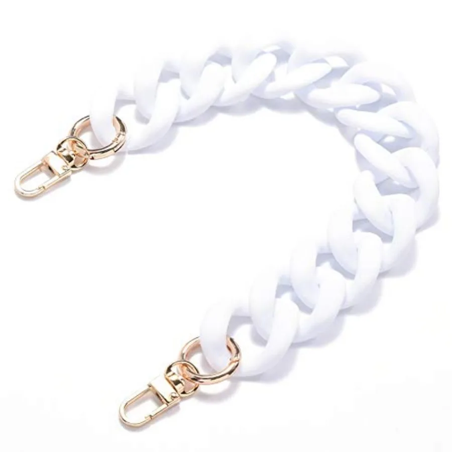 

Handbag Chain Straps Acrylic Purse Chain Strap Fashionable Replacement Purse Clutches Handles for Purse Handbags DIY Crafts, 15