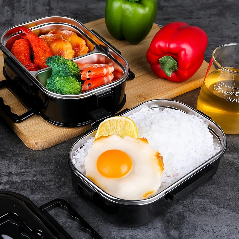 Fast Food Plate Leak-proof Easy To Clean Portable Durable Kitchenware Bento Box 287g/591g The Division Does Not Smell. Lunch Box