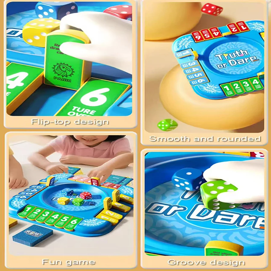 어린이 보드 게임 진실 또는 도전 보드 게임 재미있는 보드 게임 친구 가족과의 관계를 강화하기 위한 54개의 카드 게임