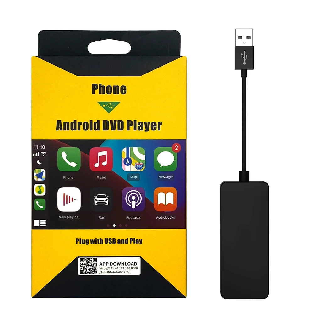 

Android Wired Carplay Dongle Wired Android Auto Wired Mirroring With USB Port Smart Link Box for Android and iPhone