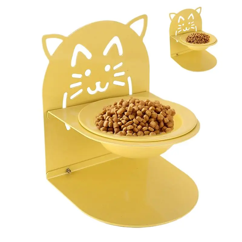 

Elevated Cat Food Bowl Indoor Pet Feeder Non-Slip Removable Cat Bowl with Raised Stand for Apartment Home Car Outdoors Indoors