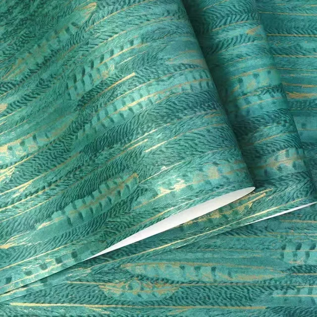 3D Green Feather WC2504 Wall Murals
