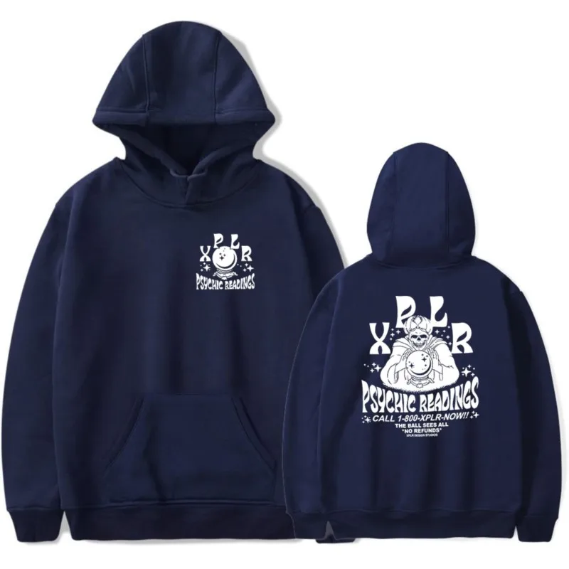 Homens e mulheres Psychic Reading Hoodie, moletom unisex de manga comprida, Cosplay Streetwear, Merch, XplR