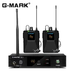 Wireless In Ear Monitor G-MARK G2.1IEM UHF Stage Return Studio Frequency Selectable For Guitar Band Performance DJ Party