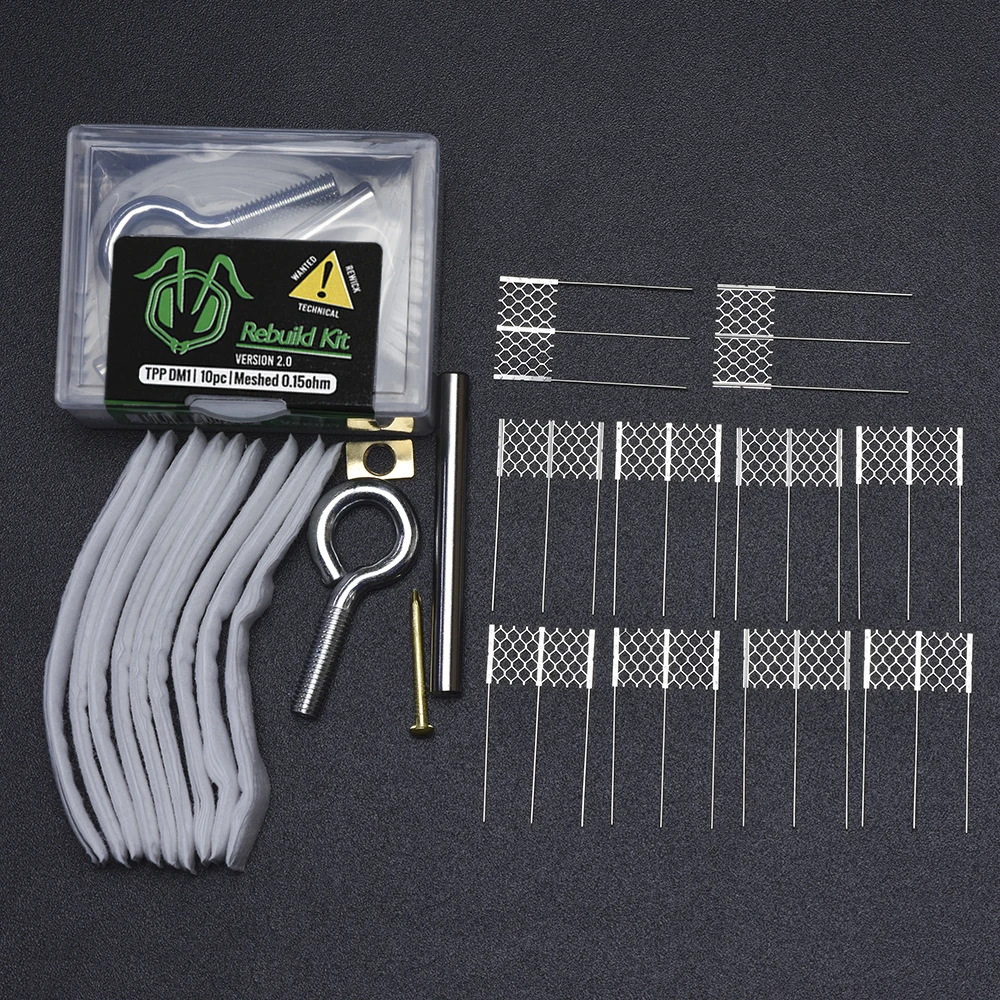 Набор для самостоятельного ремонта версии 2 с сопротивлением проволоки сетки 0,15 0,2 0,3 Ом из органического хлопка запасные части для домашнего электронного ремонта