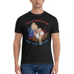 Vintage Smart T-Shirt for Men Round Collar Cotton T Shirt F-Family Guy Short Sleeve Tees Gift Tops