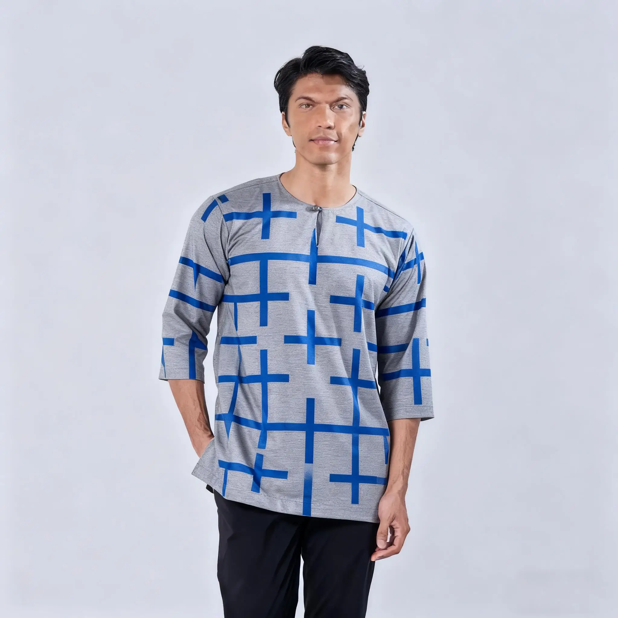 تي شيرت إسلامي بأكمام قصيرة عباية أمان جوبا باكستان مسلم المملكة العربية السعودية إسلام هومبرس مسلمان قميص رجالي Muçulmano