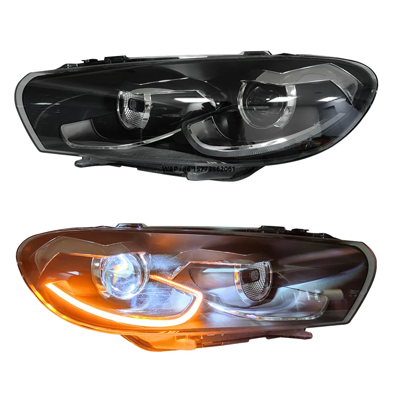 

2 Pieces for Scirocco Headlights 2009-2017 Car Accessories Upgrade Led Head Light DRL Front Light LED Headlights