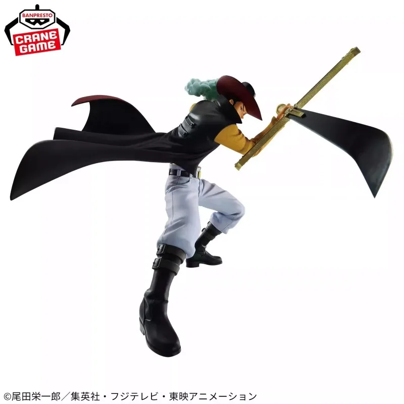 One Piece Banpresto Dracule Mihawk Anime Action Figure Brc Battle Record Figurine Model Doll Model Anime Pvc Statue Birthday Toy