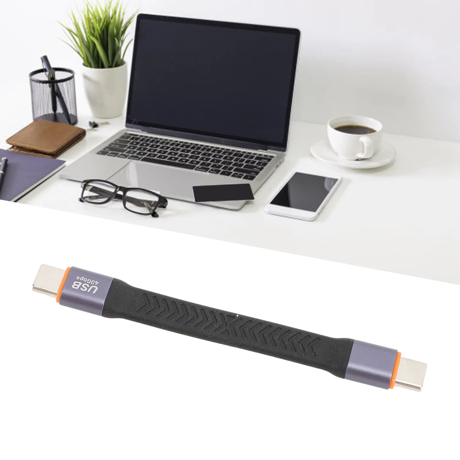 USB C to USB C  Cable Short USB C to USB C Cable FPC Design 40gbps Data Transfer Usb 3.2 Gen 2 Type C Cable for Laptop