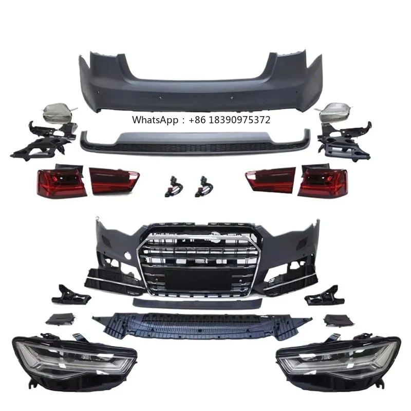 PP Full Body Kit For 2013-2015 A6 C7 Old To New C7PA Sport Type Bumpers