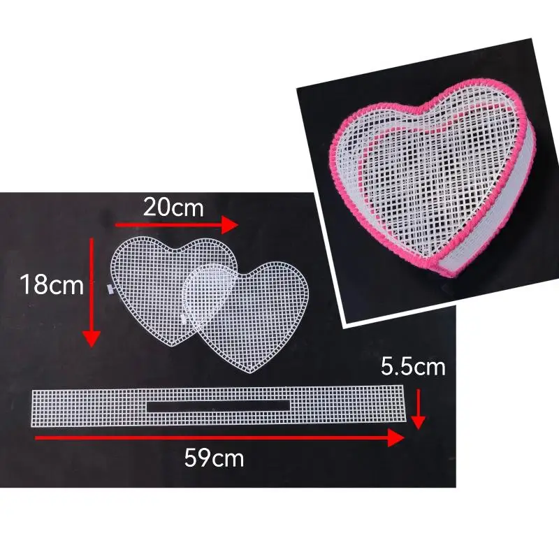 Handbag Shoulder Bag Mesh Cover Bag Bag Accessories Auxiliary Knitting Plastic Mesh Kit DIY Craft Bag Knitting Materials