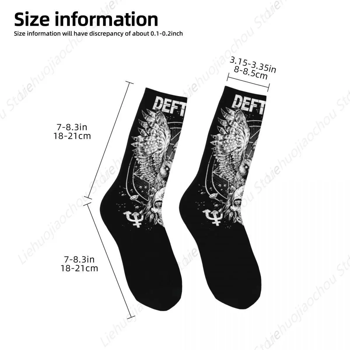 DEFTONES-Chaussettes Rock Band Ohms White Pony pour Homme et Femme, Accessoires de dehors, Mignonnes, Magnifiques Cadeaux