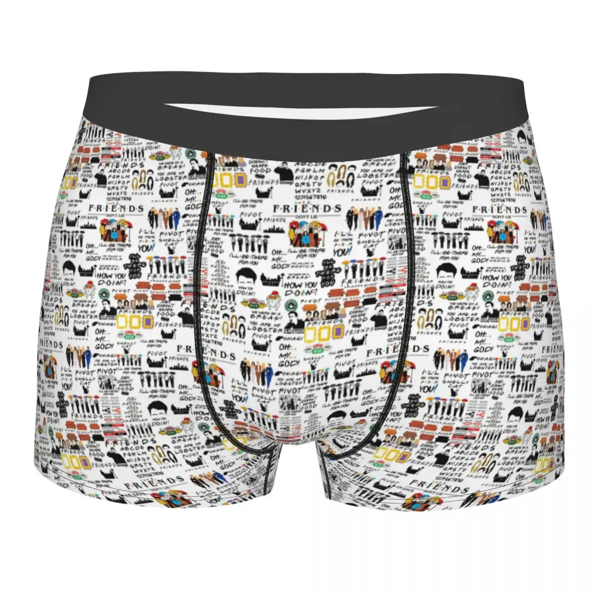 Boxer Underpants Shorts Friend TV Show Panties Male Soft Underwear for Homme Man Boyfriend Gifts