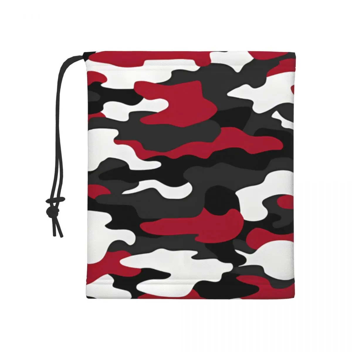 Red Camouflage Design Bandana Neck Gaiter Camo Camouflage Windproof Face Mask Scarf Cover Women Men Headwear