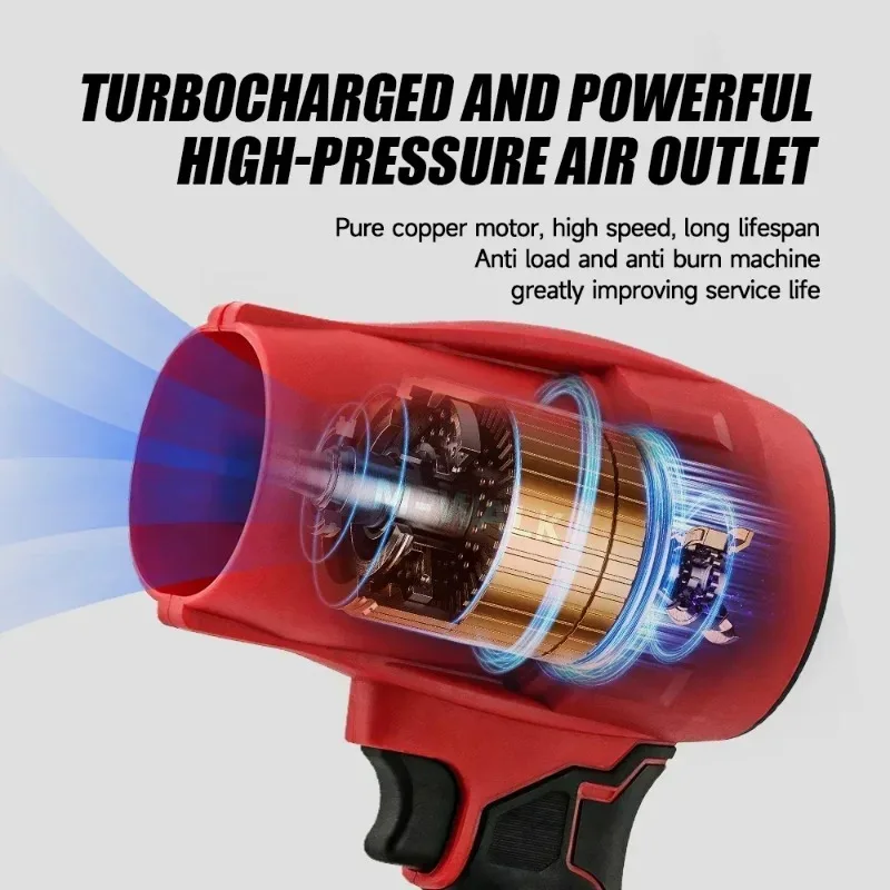 لبطارية ميلووكي 18 فولت مروحة توربوجيت كهربائية جديدة بدون فرش 30000r/دقيقة أداة إزالة غبار السيارة بقوة الرياح القوية للغاية