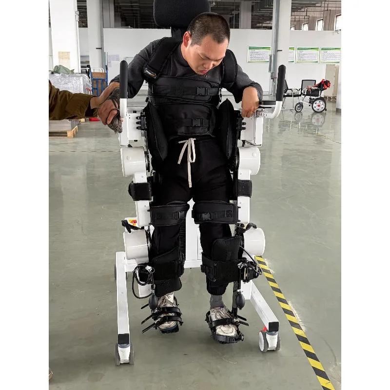 New Exoskeleton Robot for Disabled People  Easy to Use, Supports Standing and Walking Training for Lower Limbs